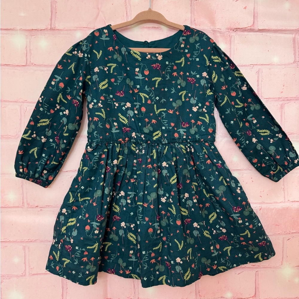 tea Green floral dress.